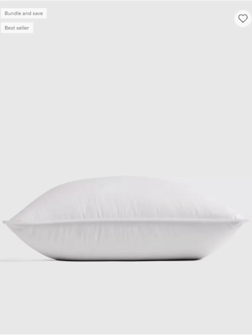 Quince Goose Down Medium/Firm King-Size Pillow #5